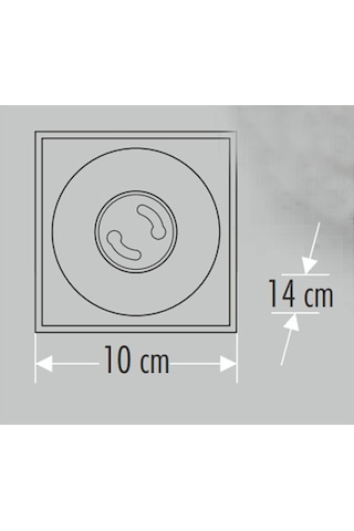 Ct 5420 Cata Bergama Siyah-Platin Dekoratif Armatür Kasası G-10 Platin - Siyah