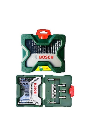 Bosch X-Line 33 Parça Delme & Vidalama Aksesuar Seti - 2607019325