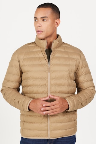 AC&Co / Altınyıldız Classics Erkek Vızon Standart Fit Normal Kesim Dik Yaka Mont VIZON