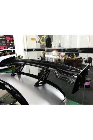 Dtm Abs Tüm Araçlara Uyumlu Bagaj Üstü Spoiler Parlak Siyah Spoyler Plastik İthal