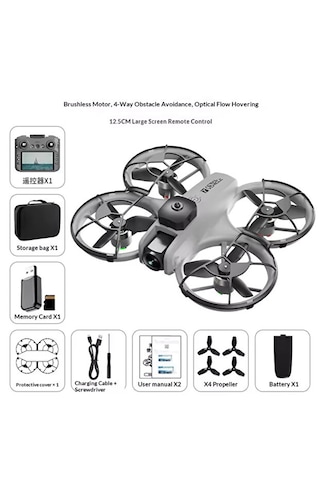 Pro Model Drone - Çift Hd Kamera Fpv Canlı Yayın Fırçasız Motor Engel Algılamalı Multi Drone