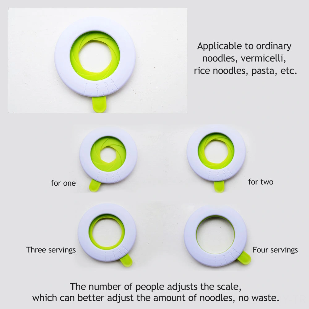 Youmex İçin Ayarlanabilir 1-4 Kişilik Pasta Miktar Ölçer, Çeşitli Makaron Ve Erişte Portyon Ölçme Aleti Yeşil