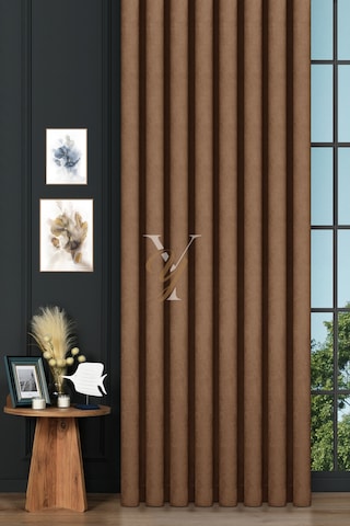 Petek Fon Perde V-1019 Sütlü Kahve Sütlü Kahve