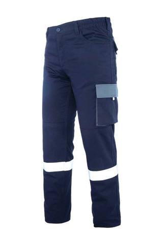 My Form Palmira Plus Harman Kumaş Pantolon-lacıvert Grı Lacivert - Gri
