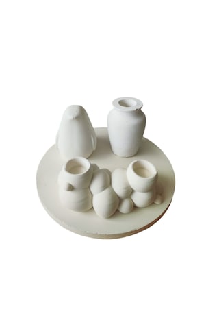 Nakkaş Home Dekoratif Mum Ve Tütsülük Obje - M8 Modeli Beyaz