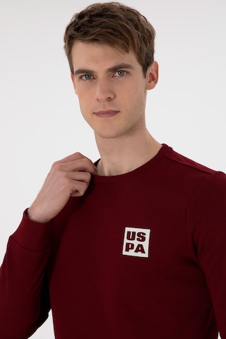 U.S. Polo Assn. Erkek Regular Fit Bisiklet Yaka Bordo Sweatshirt 50293456-VR014