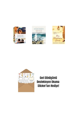 Khaled Hosseini - Kutulu Set + Deniz Duası + Bin Muhteşem Güneş + Okuma Sticker'ları