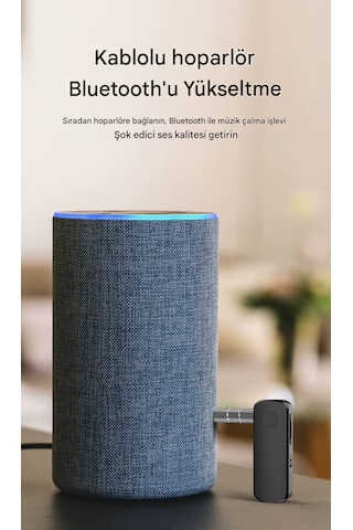 Bluetooth Adaptör 2in1 Alıcı Verici Bluetooth 5.4 Receiver Aux Wireless Araç Hoparlör Bluetooth Kiti