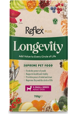 Reflex Plus Longevity Çok Küçük Irk Yetişkin Köpek Maması 700g