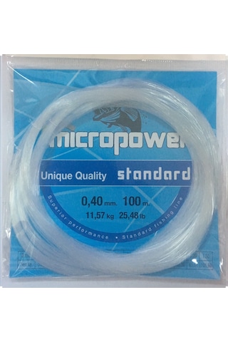 Mıcropower Standard 100mt Byz Poşet Misina 0,40mm Mıcropower Standard 100mt Byz Poşet Misina 0,40mm