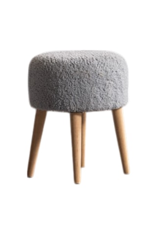 Panda Yuvarlak 4 Ayaklı Çok Amaçlı Puf Gri Gri