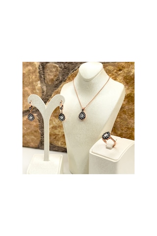 925 Ayar Gümüş Rose Gold Kaplama Elmas Montür Zirkon Taşlı Damla Spor Kadın Takı Seti Gümüş Gümüş 925 Ayar Gümüş Rose Gold Kaplama Elmas Montür Zirkon Taşlı Damla Spor Kadın Takı Seti Gümüş Gümüş