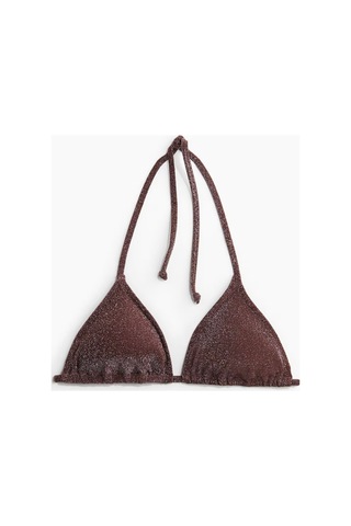 Lilly Espresso Sparkle Bikini Üstü Kahverengi Kahverengi