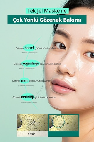 Serinlikle Rahatlatan Gözenek Karşıt Jel Maske Dermatory Salicinic Pore Tightening Wrapping Gel Mask