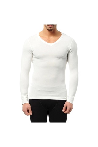 Aqua Cm2514 V Yaka Termal Uzun Kol Fanila Unisex