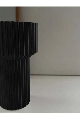 3d Baskı Modern Dekoratif Çiçek Vazosu - Minimal Silindir Tasarımlı Masaüstü Vazo, Ev Ve Ofis Dekoru Çok Renkli