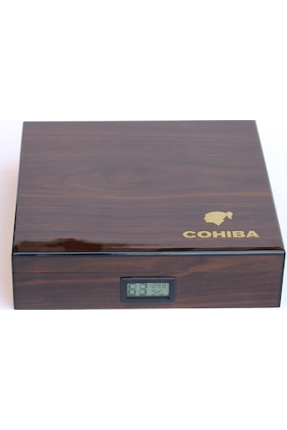 Cohiba Kahverengi Desenli Humidor Puro  Kutusu