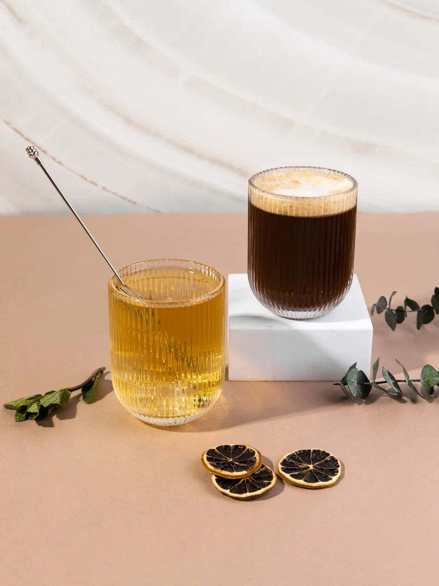 Sunny Home Kokteyl Ve Meyve Suyu İçin Cam Tırtıklı Bardak Seti 440395847 Beyaz