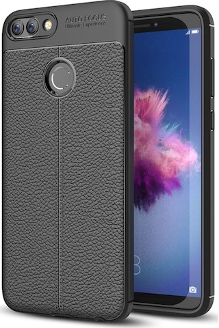 Huawei P Smart Deri Desenli Kamera Korumali Silikon 245725500 - Renk / Lacivert