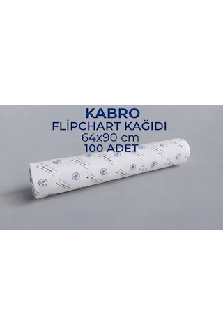 Kabro 64x90 Cm Askısız Düz Flipchart Kağıdı 100 'lü Toplantı, Sunum Ve Eğitim Kağıdı