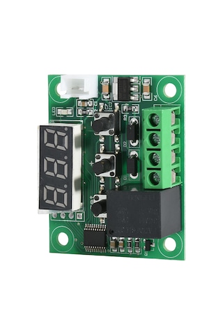 Ranyeek W1209 Mikro Sıcaklık Kontrolörü - Mavi Işıklı Ekranlı, Yüksek Hassasiyetli, Soğutma/ısıtma Fonksiyonu, Röle Kontrolü