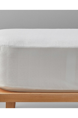 English Home Comfort Pamuklu Sıvı Geçirmez Tek Kişilik Alez Beyaz Beyaz