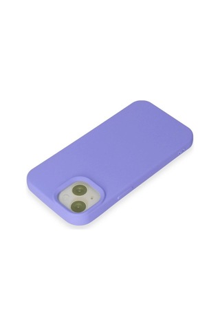 Apple Uyumlu iPhone 15 Kılıf Nano İçi Kadife Silikon - Lila
