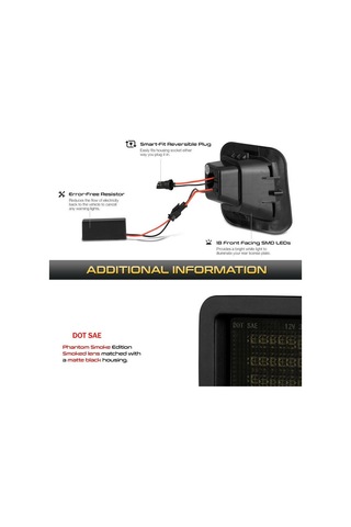 Yifomall Dodge Ram 1500/2500/3500 İçin Led Plaka Lambası - Beyaz Işık, Kavrulmuş Kapak Ve Siyah Panel, Dayanıklı Ve Kompakt Tasarım Tek Adet