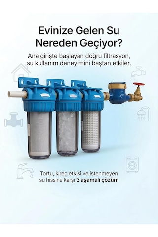 Bina Girişi 10 Filtrasyon Sistemi, Ana Giriş Su Filtresi, Filtre Dahil Diğer