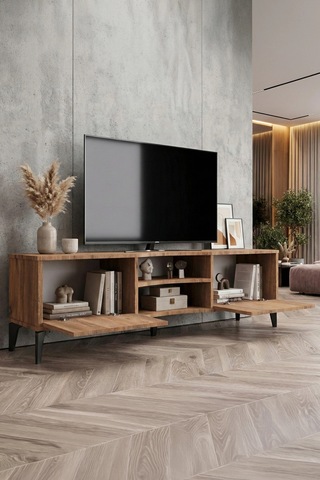Vera Tv Sehpası Suntalam Kahverengi 160x35 Cm Çok Renkli