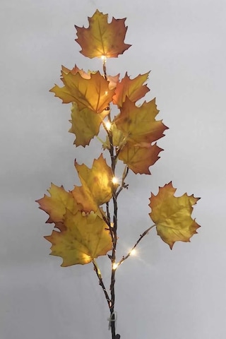 Led Işıklı Akçaağaç Yapraklı Sonbahar Dalı