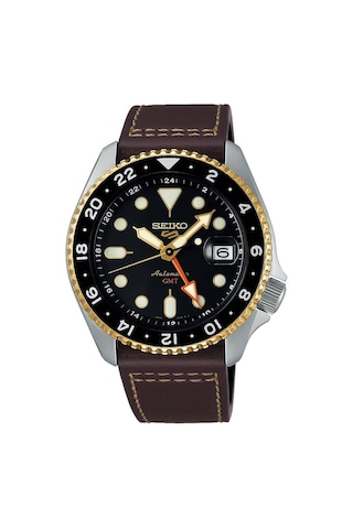 Seiko Ssk036j Otomatik Kahverengi Deri Kordon 10 Atm 42 Mm Erkek Kol Saati Gri