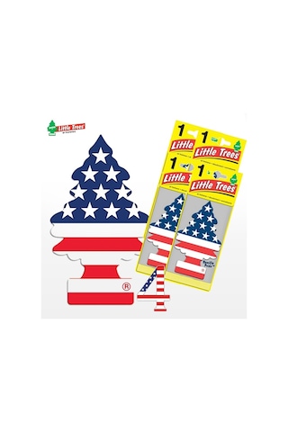 Oto Koku Little Trees Amerikan Bayrağı Vanilla Pride 4 Adet