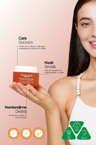 Naturix Kojik Asit Yüz Bakım Kremi - Leke Karşıtı, Aydınlatıcı, Cilt Tonu Eşitleyici, Niacinamide 50ml