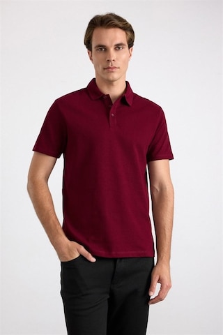 Süvari Koyu Bordo Regular Petek Baskısız Süprem Düğmeli Polo Yaka Tişört Sts1014000010-k09