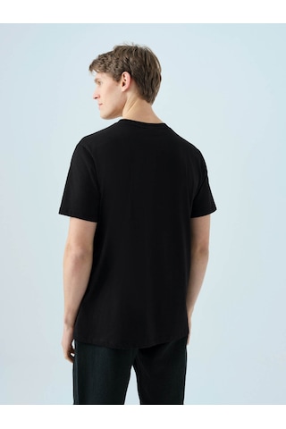 Loft Regular Siyah - Mor Erkek T-shirt Lf2038461 Siyah - Mor