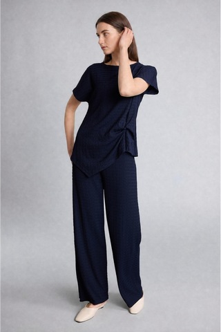 Defacto Straight Fit Düz Paça Bürümcük Pantolon G2919ax26aunv31 Lacivert-nv31