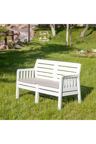 Lara 2'li Koltuk Balkon&Teras Bahçe Koltuk / Beyaz