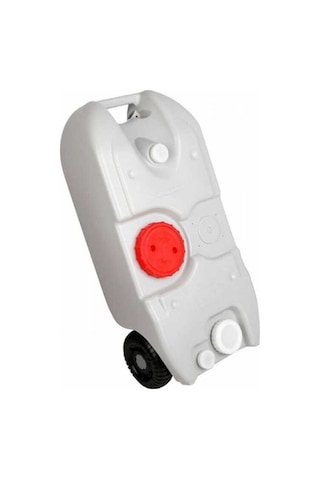 Porvaletti Portatif Tekerlekli Su Tankı 40 L Beyaz