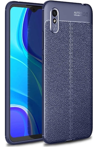 Xiaomi Redmi 9a Kılıf Zore Niss Silikon Kapak Lacivert