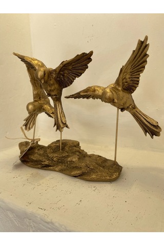 Kırlangıç Ebabil Kuşları Biblo Gold