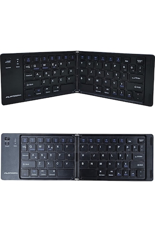 Platoon Pl-377 Ultra İnce Katlanabilir Android/ios/sistem Uyumlu Kablosuzbluetoothlu Klavye