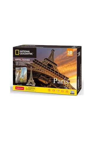 3d Puzzle National Geographic Eyfel Kulesi 80 Parça