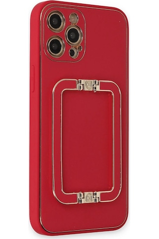 Newface Apple iPhone Uyumlu 12 Pro Max Kılıf Coco Elit Kapak Glblseme - 39 - Kırmızı