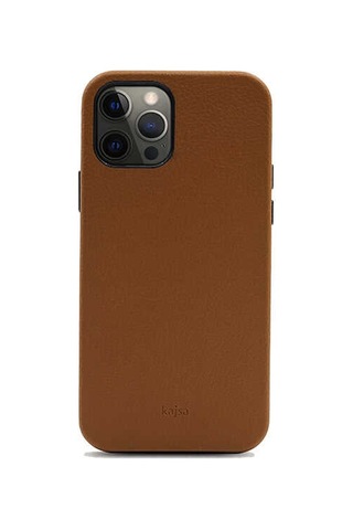 Kajsa Apple Uyumlu iPhone 12 Pro Max Kılıf Suni Deri Kajsa Litchi Kapak ZORE-219023