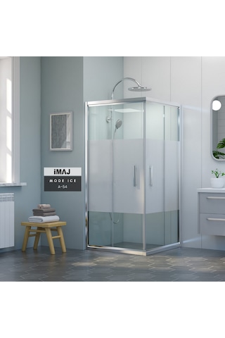 İmaj Banyo Mode İce A-54 Kare Duşakabin Krom