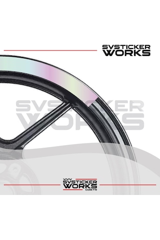 Motosiklet Jant Şeridi Jant Sticker Yarım Kaplama Daire 17-18 İnch Jant Motor Uyumlu Hologram