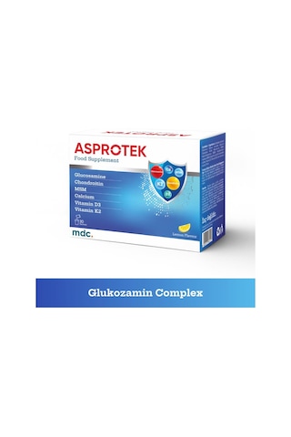 Asprotek Glukozamin, Kondroitin, Msm, Kalsiyum 30 Saşe