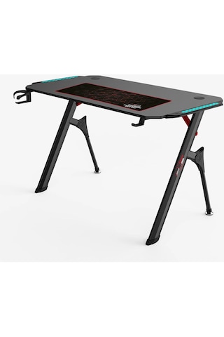 Xdrive Toprak Serisi Profesyonel Rgb Oyuncu Masası 75 x 130 x 60 CM Siyah