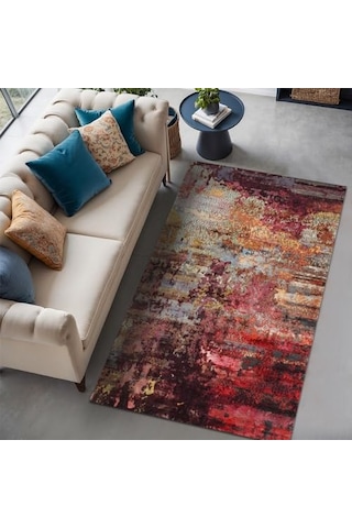 Kadife Kaymaz Pamuk Tabanlı Yıkanabilir Antibakteriyel Salon Halısı 200x300 Diğer